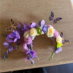 Floral Butterfly Headband